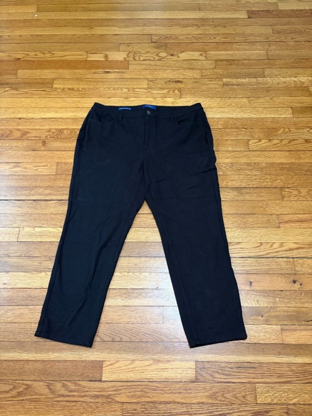 Talbots Black Straight Leg High Rise Ankle Pants Womens Plus 18W Trouser